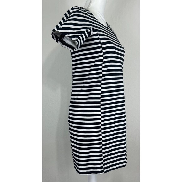 J. Crew Black & White Striped Mini Dress Size XXS (00) - Picture 3 of 12